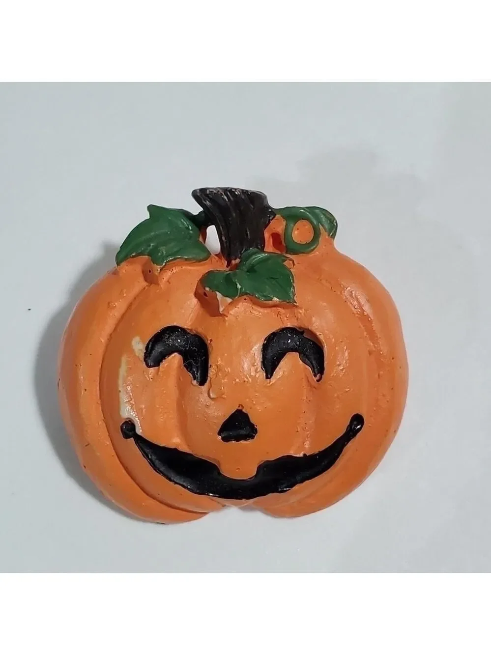 Vtg lot of 2 pinback pins brooches Halloween Pumpkin Hallmark